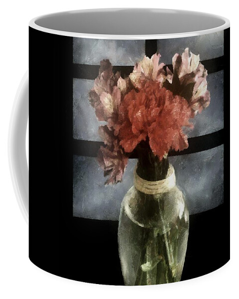 Still Life Coffee Mug featuring the painting Romance in Danish Modern by RC DeWinter