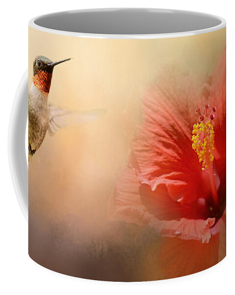Jai Johnson Coffee Mug featuring the photograph Romancing The Hibiscus by Jai Johnson
