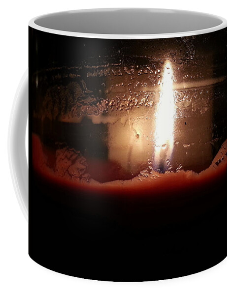 Candle Coffee Mug featuring the photograph Romantic Candle by Robert Knight