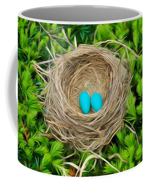 Robins Nest Coffee Mug featuring the photograph Romantic Skies Robins Nest by Aimee L Maher ALM GALLERY