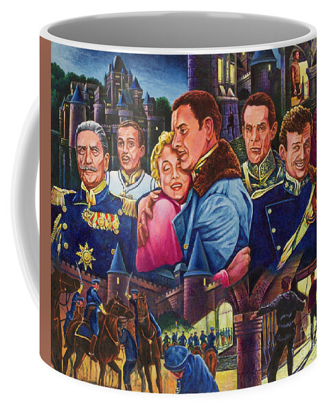 1937 Movies Coffee Mug featuring the painting Ronald and Madeleine by Michael Frank