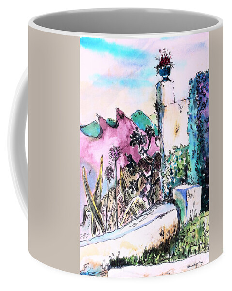 Ronda Coffee Mug featuring the painting Ronda Spain by Mindy Newman