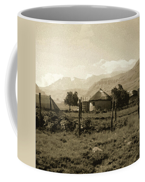Rondavel Coffee Mug featuring the photograph Rondavel in the Drakensburg by Susie Rieple