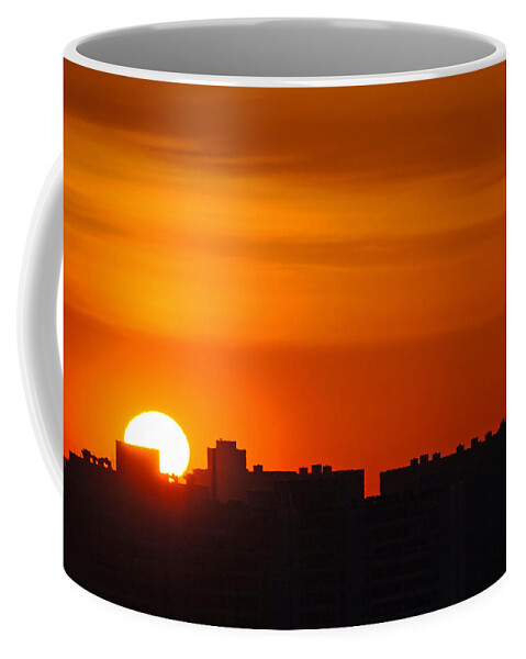 Apartments Coffee Mug featuring the photograph Rooftop Sunrise by Keith Armstrong