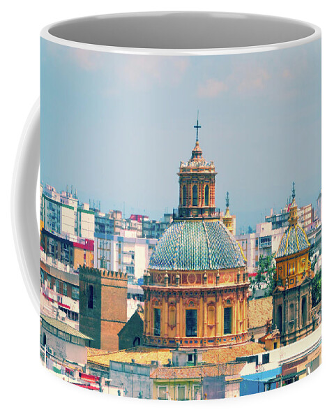 Metropol Parasol Coffee Mug featuring the photograph Rooftops of Seville - 1 by Mary Machare