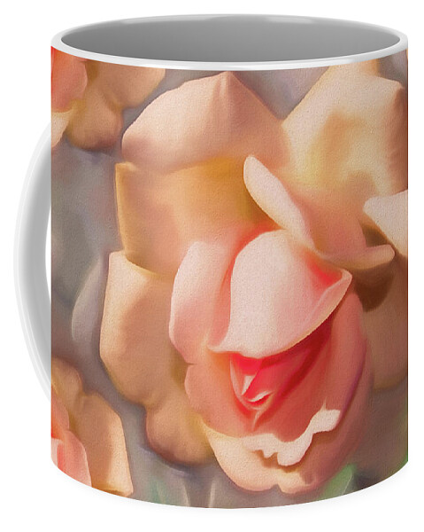 Rose Coffee Mug featuring the mixed media Rose Dream 5 by Lynda Lehmann