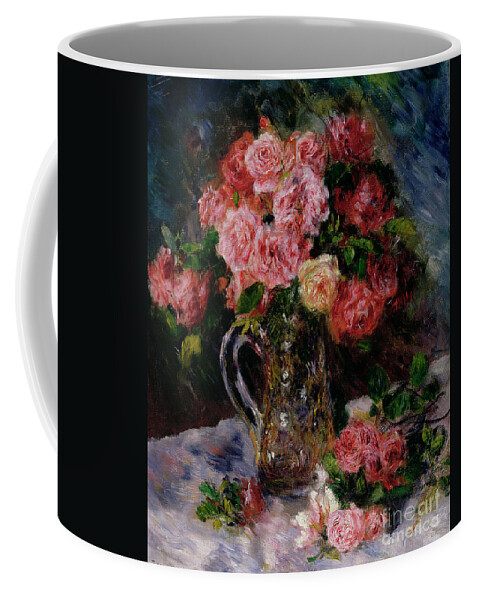 Roses Coffee Mug featuring the painting Roses by Pierre Auguste Renoir