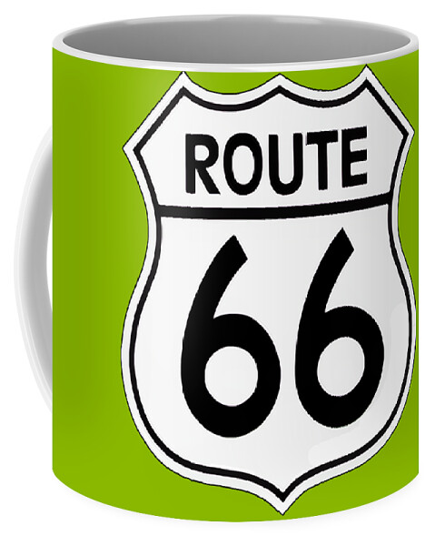 Route 66 Sign Coffee Mug by Chuck Staley - Fine Art America
