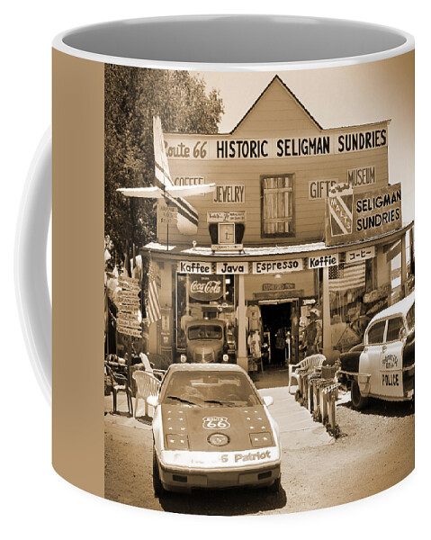 Plane Coffee Mug featuring the photograph Route 66 - Historic Sundries by Mike McGlothlen