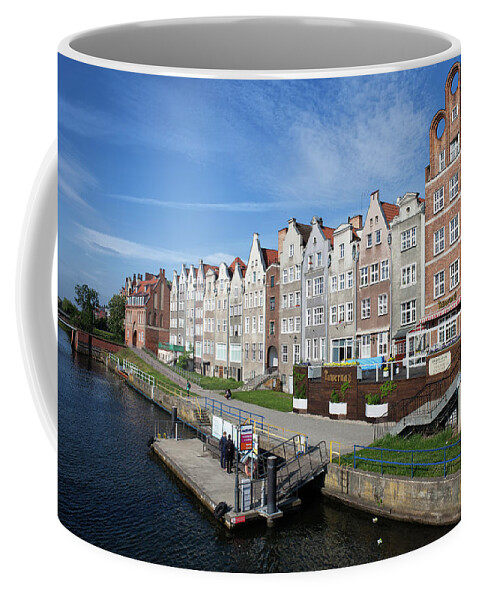 Gdansk Coffee Mug featuring the photograph Row of Traditional Houses in Old Town of Gdansk by Artur Bogacki