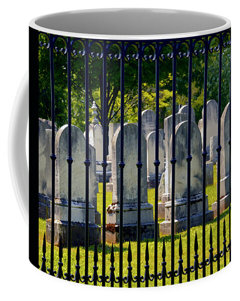 Gettysburg Coffee Mug featuring the photograph Rows of Stone and Iron by Paul W Faust - Impressions of Light