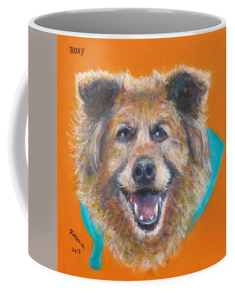 Realism Coffee Mug featuring the painting Roxy by Donelli DiMaria