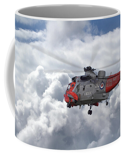 Aircraft Coffee Mug featuring the photograph Royal Navy - Sea King by Pat Speirs