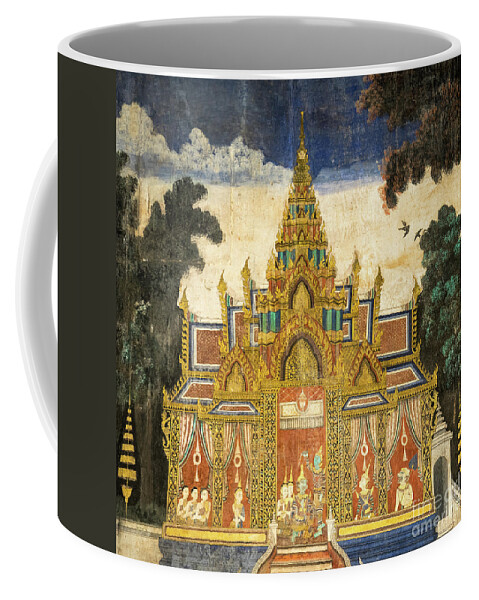 Cambodia Coffee Mug featuring the photograph Royal Palace Ramayana 17 by Rick Piper Photography