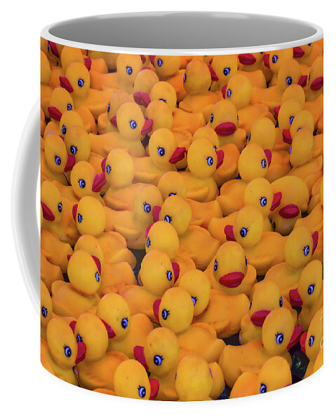 Rubber Duckies Coffee Mug featuring the photograph Rubber Duckies by Mitch Shindelbower