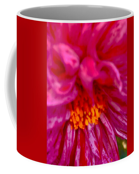 Flower Close Up; Bright Ruby Red Coffee Mug featuring the photograph Rubies by Meghan Gallagher