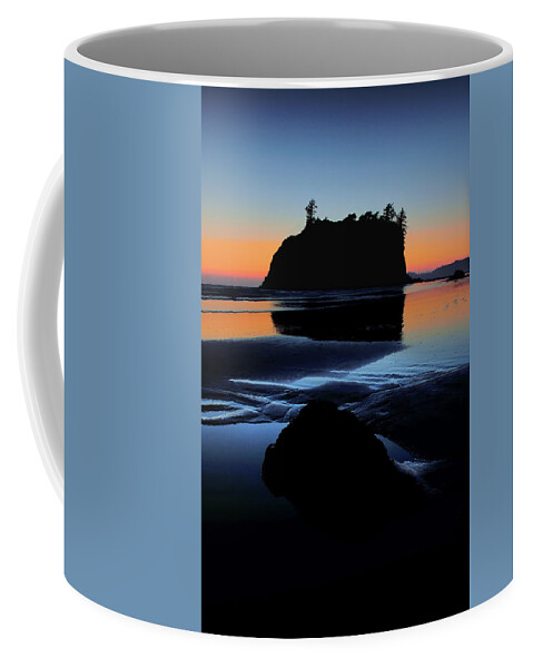 Ruby Beach Coffee Mug featuring the photograph Ruby Beach Sunset Afterglow by JR Hudson