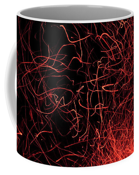 Photography Coffee Mug featuring the photograph Ruby Flames 1 by Angela Murdock