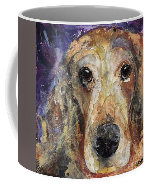 Dogs Coffee Mug featuring the painting Ruby by Kasha Ritter