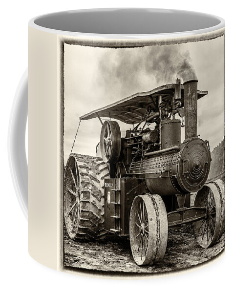 Rumley Coffee Mug featuring the photograph Rumley In BW by Paul Freidlund