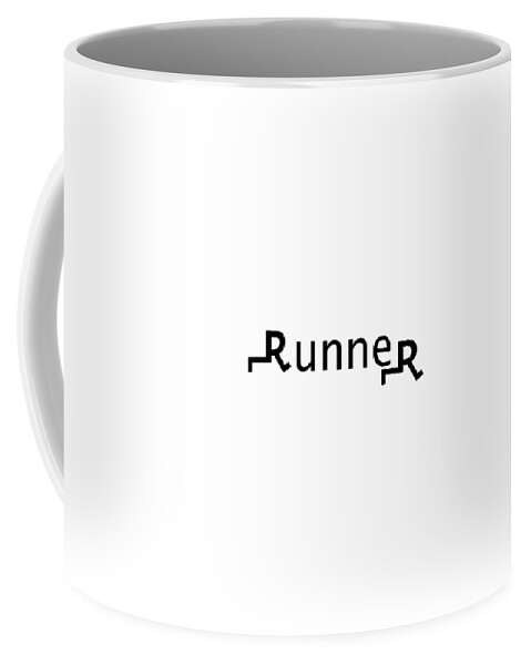 Logos Coffee Mug featuring the digital art RunneR by Bill Owen