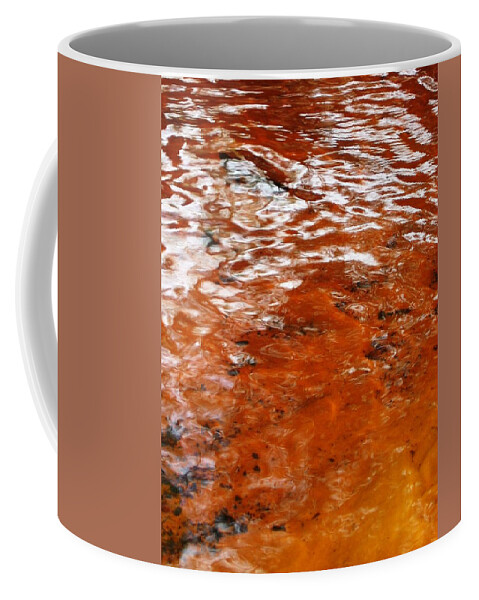Water Coffee Mug featuring the photograph Rust Creek by Emily Page