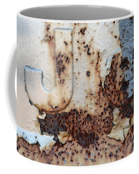 Volvo Coffee Mug featuring the photograph Rust Jeep Abstract by Ann Bridges