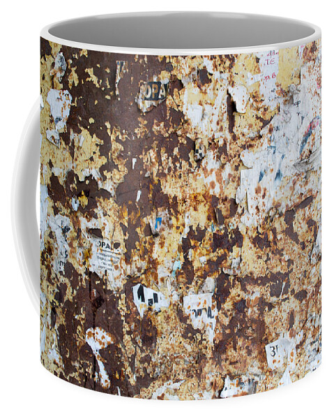 Abstract Coffee Mug featuring the photograph Rust Paper Texture by John Williams