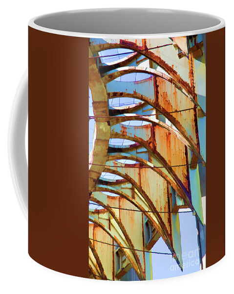 Unisphere Coffee Mug featuring the photograph Rust Pavilion World's Fair 1964 NY by Chuck Kuhn