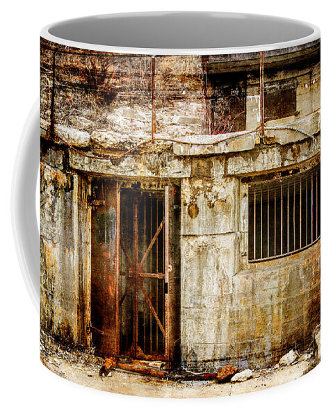 Fort Hancock Coffee Mug featuring the photograph Rusty Brig at Fort Hancock by Eleanor Abramson
