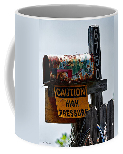 Old Coffee Mug featuring the photograph Rusty Mailbox by Christopher Holmes