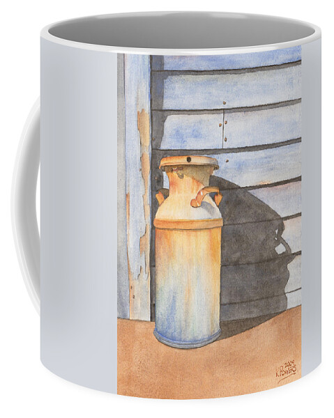Rust Coffee Mug featuring the painting Rusty Milk by Ken Powers