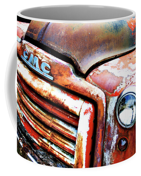 Color Coffee Mug featuring the photograph Rusty Old Truck -8 by Alan Hausenflock