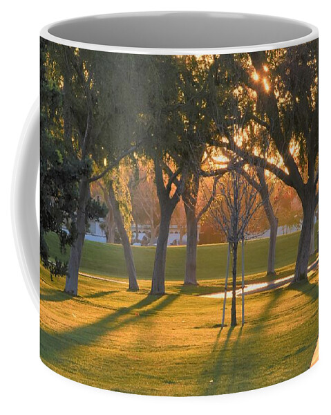 Ruth Hardy Park Coffee Mug featuring the photograph Ruth Hardy Park at Sunrise by Lisa Dunn