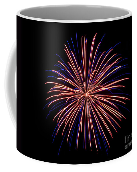 Fireworks Coffee Mug featuring the photograph RVR Fireworks 48 by Mark Dodd