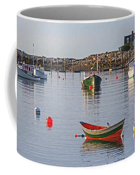 Rye Coffee Mug featuring the photograph Rye Harbor Canoe Rye NH New Hampshire by Toby McGuire