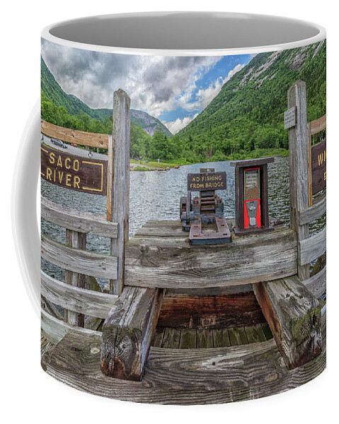Saco River At Willey Pond Coffee Mug featuring the photograph Saco River at Willey Pond by Brian MacLean