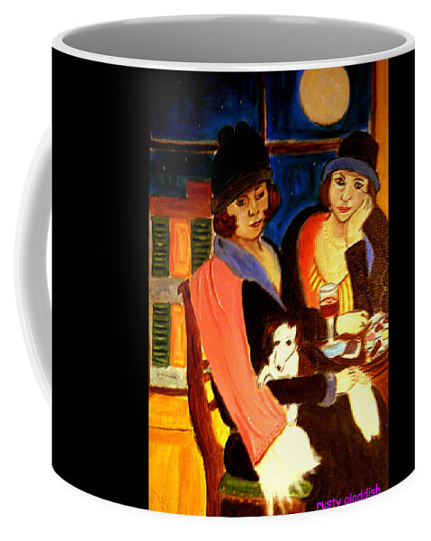 1920s Coffee Mug featuring the painting Sad Cafe by Rusty Gladdish