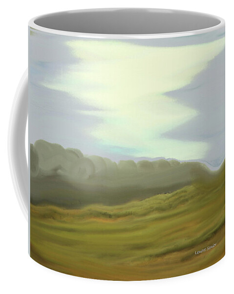 Abstract Coffee Mug featuring the painting Sagebrush Country by Lenore Senior
