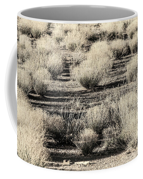 Sagebrush Texture Coffee Mug featuring the photograph Sagebrush Texture by Bonnie Follett