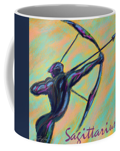 Sagittarius Coffee Mug featuring the painting Sagittarius by Tony Franza