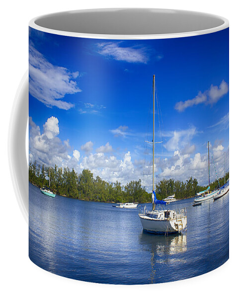  Coffee Mug featuring the photograph Sailboat Artwork 21 by Carlos Diaz