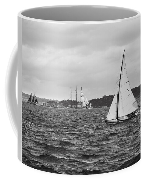 East Coast Coffee Mug featuring the photograph Sailing Newport by Eduard Moldoveanu