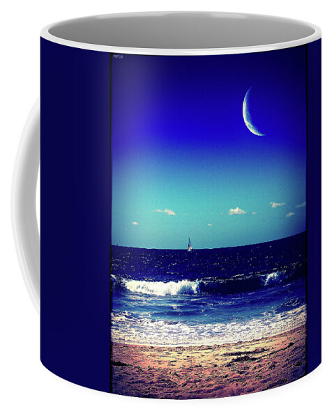 Lomography Coffee Mug featuring the photograph Sailing The Pacific Ocean by Phil Perkins