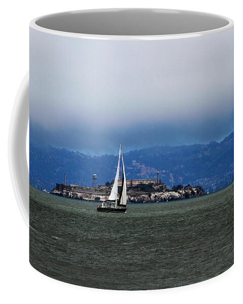 Bonnie Follett Coffee Mug featuring the photograph Sailing Under the Fog by Bonnie Follett