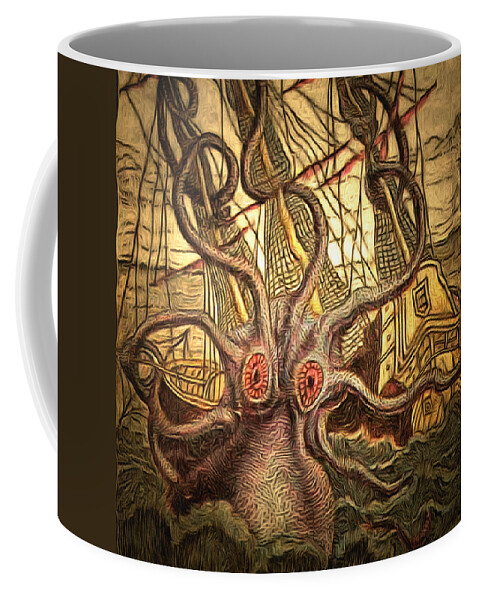 Animal Coffee Mug featuring the photograph Sailor's Nightmare by Susan Eileen Evans