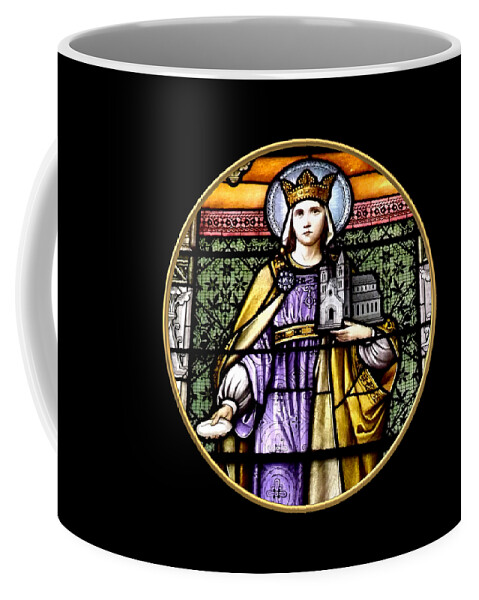 Stained Glass Windows Coffee Mug featuring the photograph Saint Adelaide Stained Glass Window in the Round by Rose Santuci-Sofranko