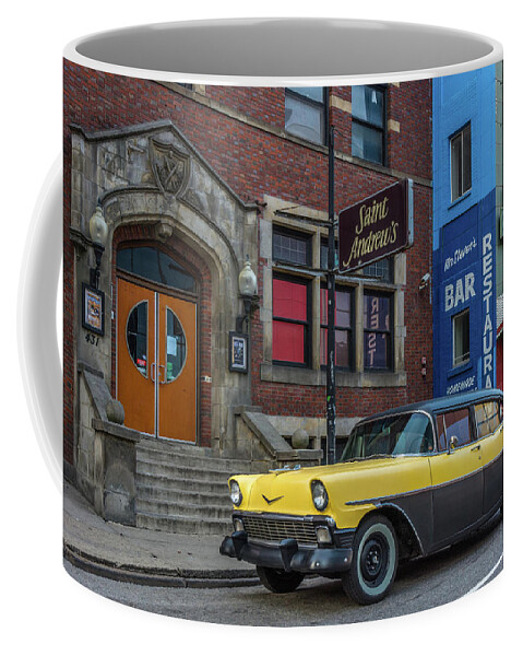 Chevrolet Coffee Mug featuring the photograph Saint Andrew's Chevy by Pravin Sitaraman