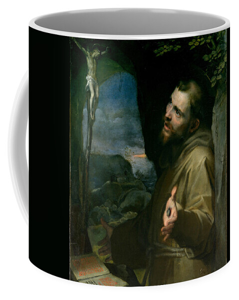 Federico Barocci Coffee Mug featuring the painting Saint Francis by Federico Barocci