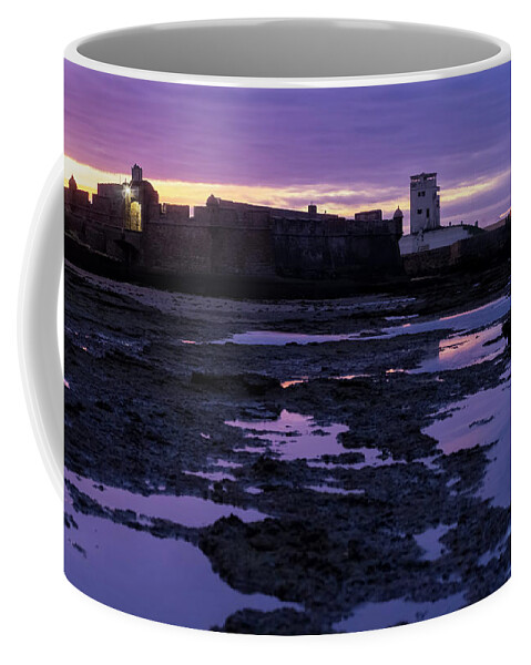 Coast Coffee Mug featuring the photograph Saint Sebastian Lighthouse Cadiz Spain by Pablo Avanzini